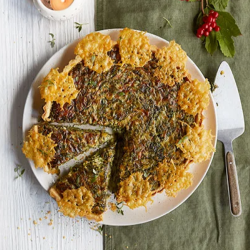Spinach Medeline Tart Cheesy Pastry